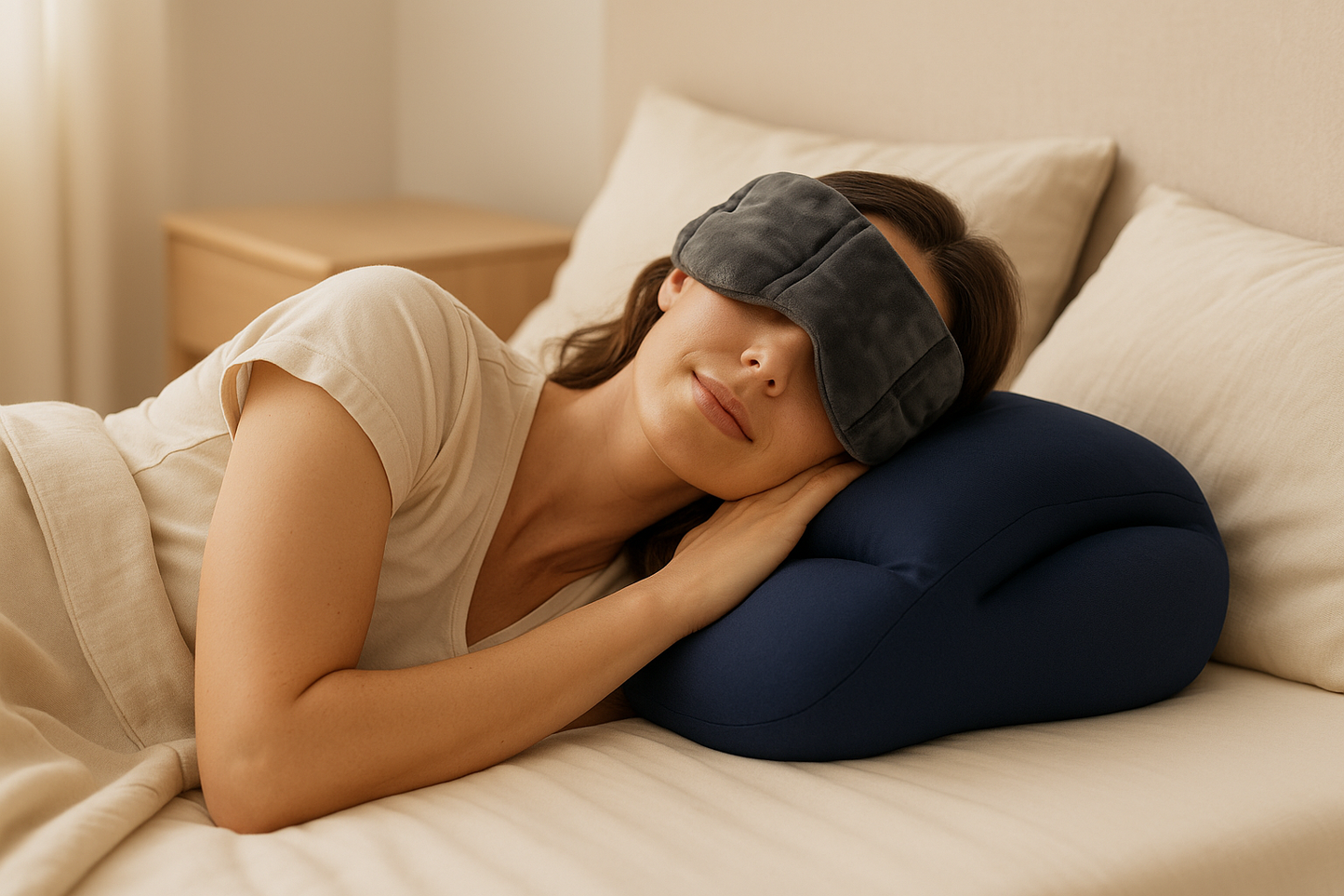 Ergonomic Cloud Egg Pillow – 3D Memory Foam for Better Sleep & Neck Support